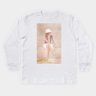 beautiful pose Kids Long Sleeve T-Shirt